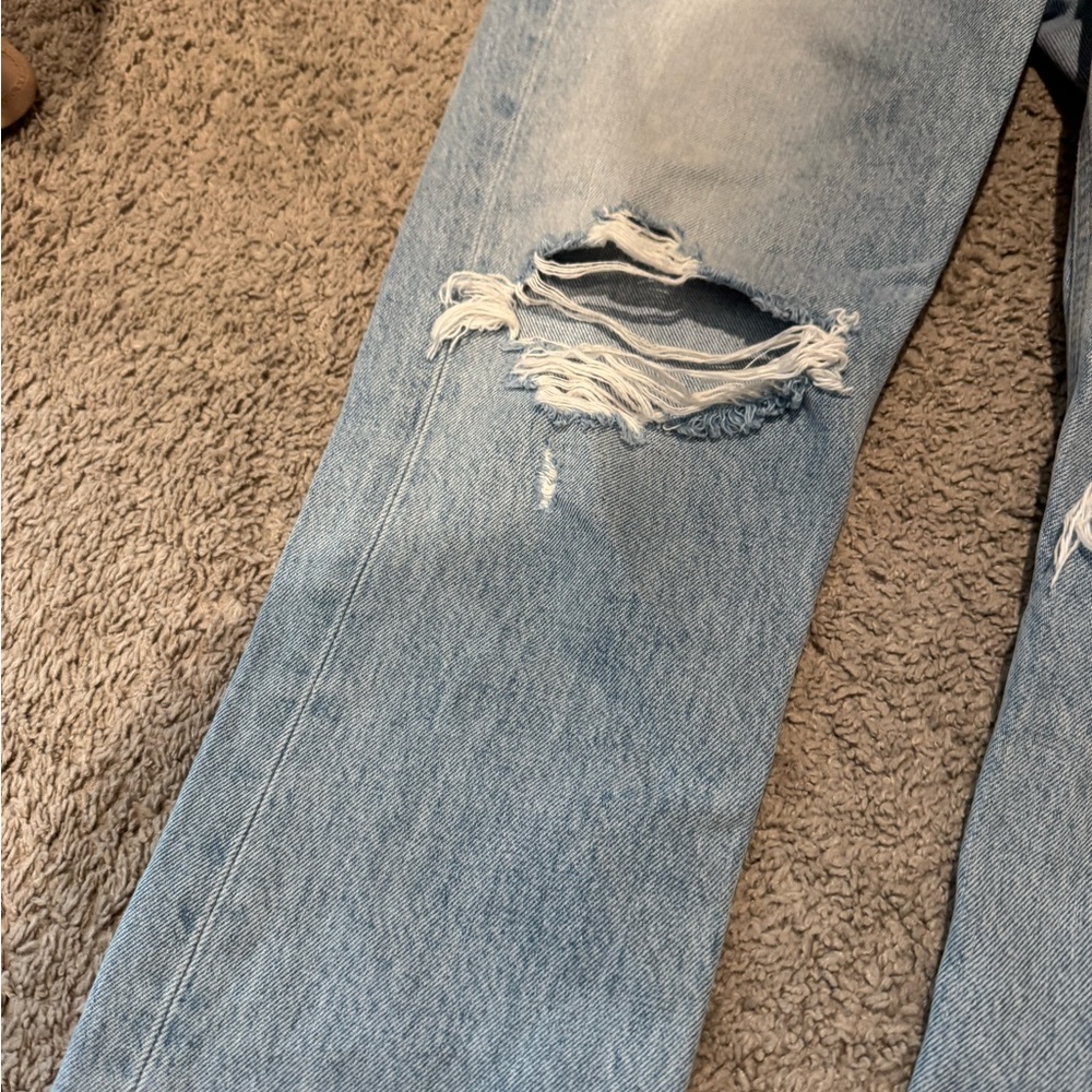 Agolde Riley Low Rise Denim Jeans - Picture 5 of 7